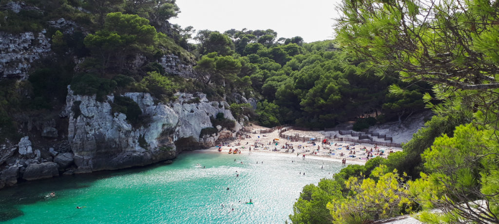 Cala Macarelleta Minorca Spiaggia