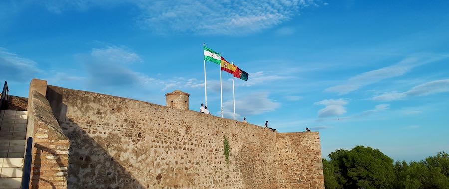 Castello di Gibralfaro, Malaga. DA qui si gode di un meraviglioso panorama della città