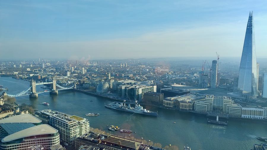 Vista dallo Sky Garden